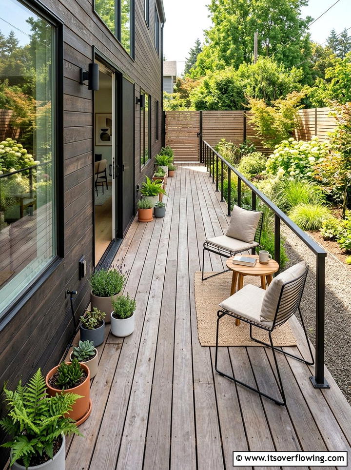 Narrow Backyard Deck - 25 backyard ideas with deck