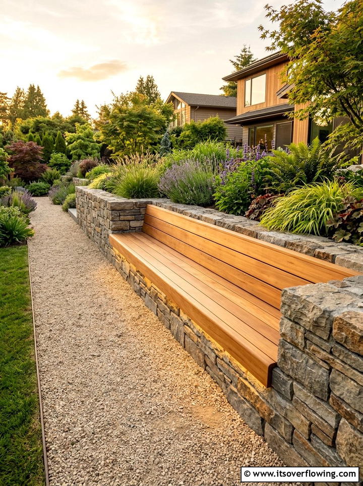 Narrow Built In Garden Seating - 25 small garden ideas with compact furniture