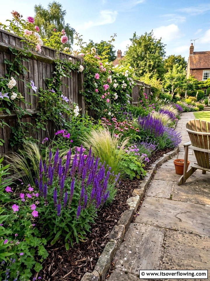 Narrow Flower Bed - 25 garden ideas for tiny patios