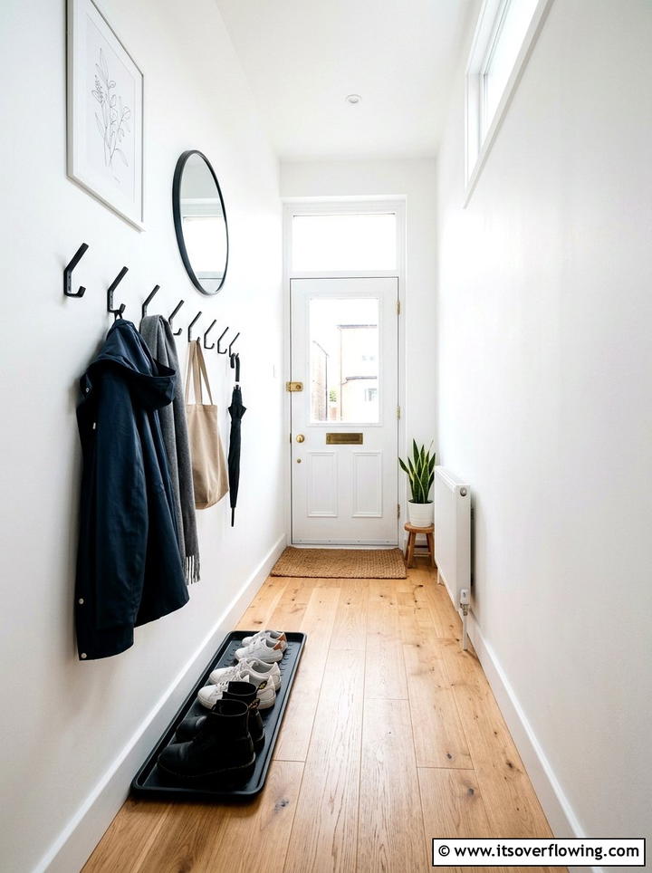 Narrow Front Entryway - 25 front porch ideas with boot tray