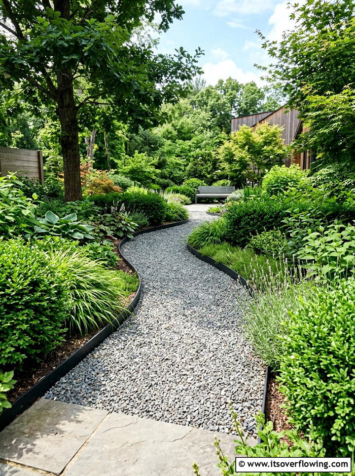 Narrow Gravel Path - 25 garden ideas for side yards