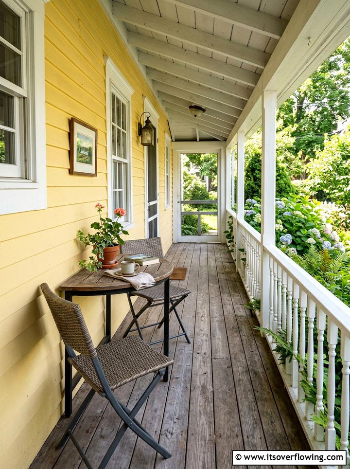 Narrow Porch Bistro Set Placement - 25 front porch ideas with bistro set