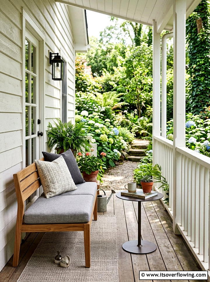 Narrow porch furniture - 25 front porch ideas for small porches