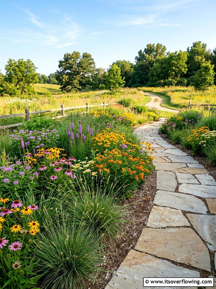 Native Grass Border - 25 garden design ideas with native grasses
