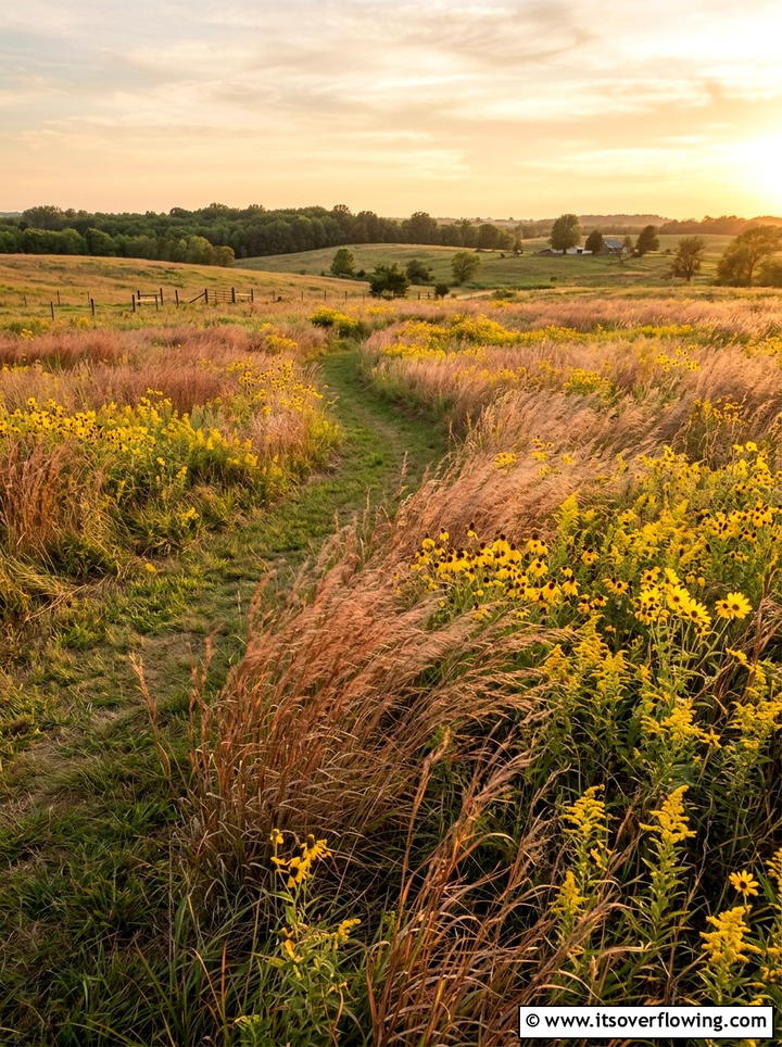 Native Grass Meadow - 25 garden design ideas with low water plants