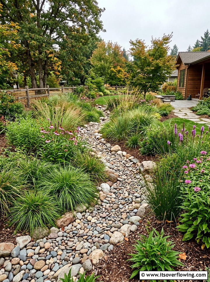Native Grass Rain Garden - 25 garden design ideas with native grasses