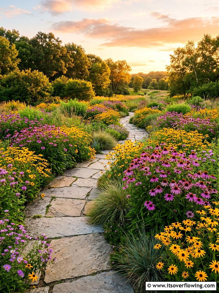 Native Plant Garden - 25 garden ideas with sustainable materials