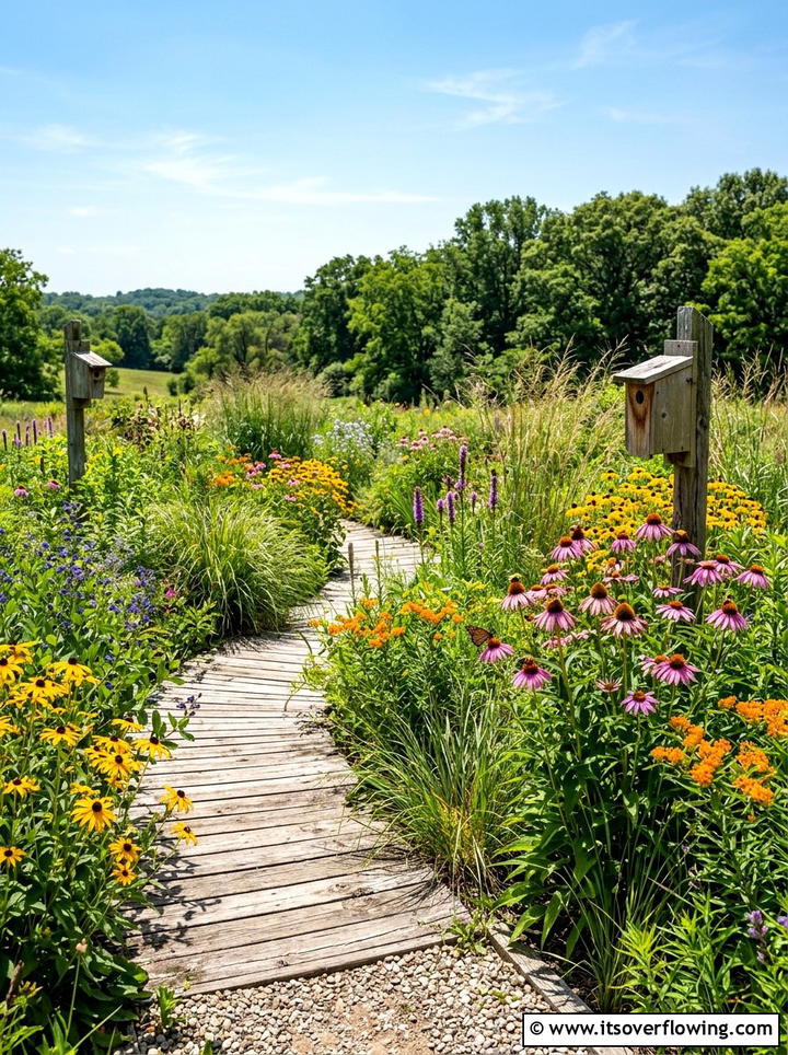 Native Plant Garden - 25 creative garden ideas for large yards