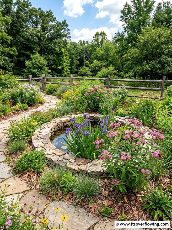Native Plant Garden - 25 creative garden ideas with rain gardens