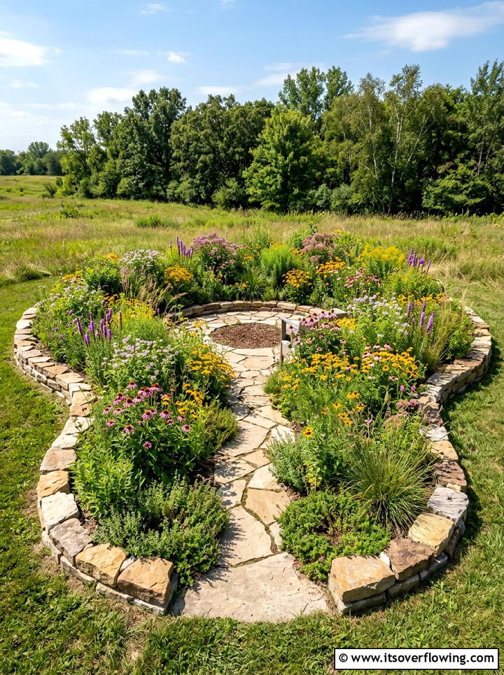 Native Plant Garden Bed - 25 creative garden ideas with keyhole garden beds