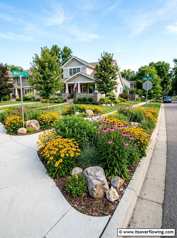Native Plant Garden For Curb Appeal - 25 backyard ideas for corner lots