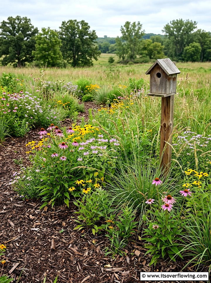 Native Plant Mulch - 25 backyard ideas with mulch beds
