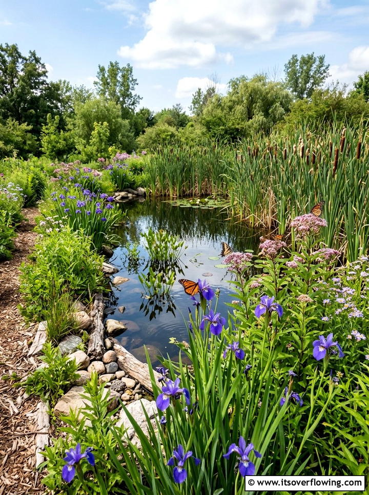 Native Plant Pond - 25 backyard ideas with pond