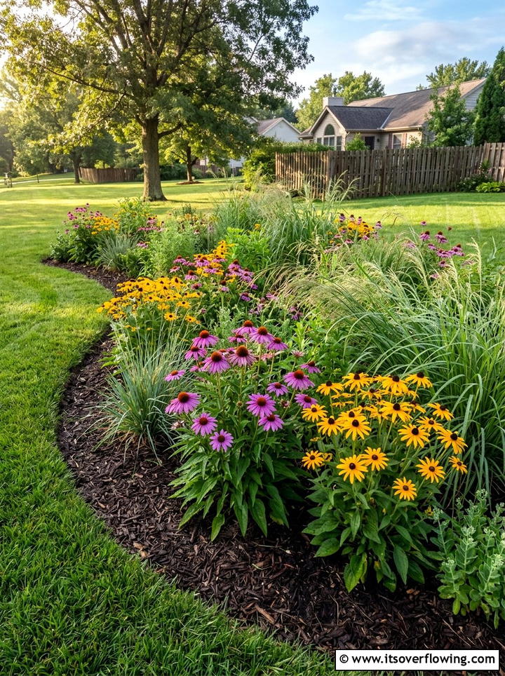 Native Plant Rain Garden - 25 backyard ideas with rain garden
