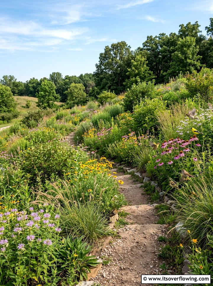 Native Plant Slope - 25 backyard ideas for sloped yards