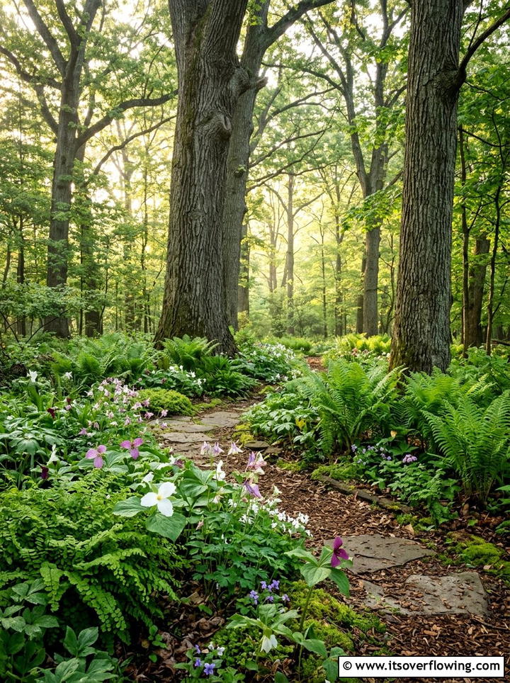 Native Shade Garden - 25 garden design ideas with woodland plants