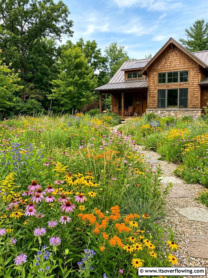 Native Wildflower Meadow - 25 garden design ideas for entryways
