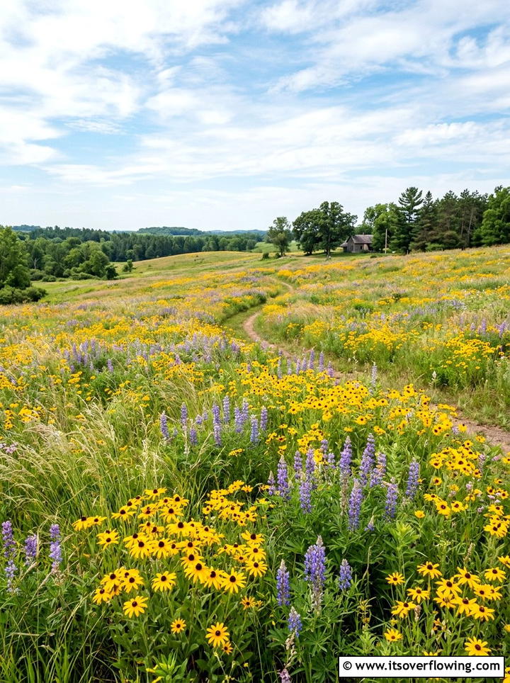 Native Wildflower Meadow - 25 garden ideas for full sun