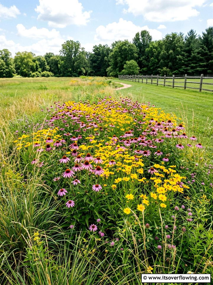 Native Wildflower Patch - 25 creative garden ideas with butterfly habitats