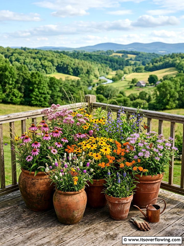 Native Wildflower Patch - 25 creative garden ideas for patios