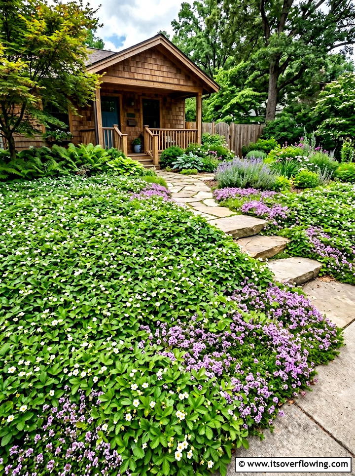 Native groundcover instead of grass - 25 backyard ideas with native plants