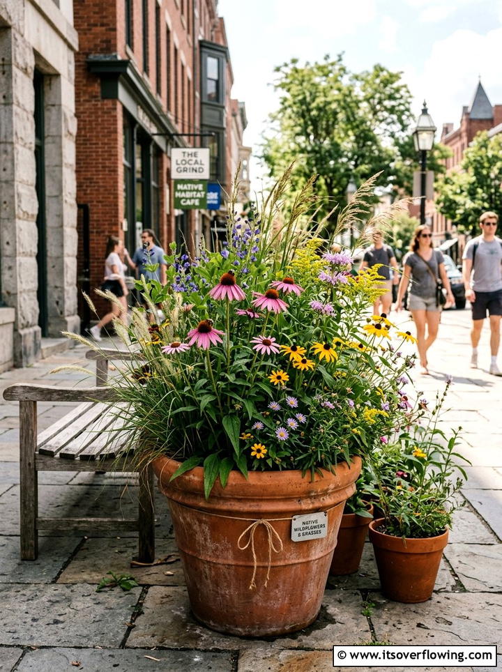 Native plant container - 25 creative garden ideas for urban homes