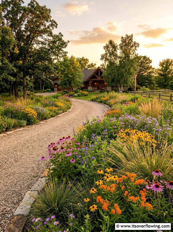 Native plant driveway landscaping - 25 garden design ideas for driveways