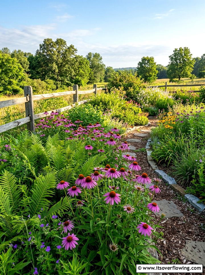 Native plant garden - 25 backyard ideas with bird garden
