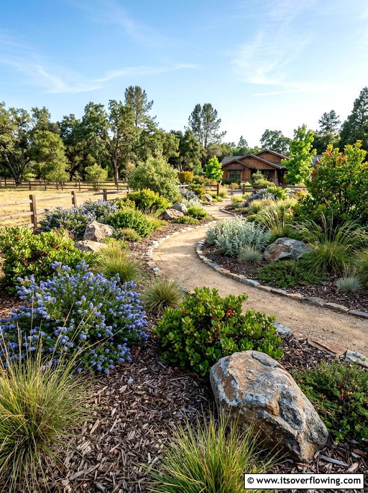 Native plant landscape - 25 backyard decorating ideas with rustic accents