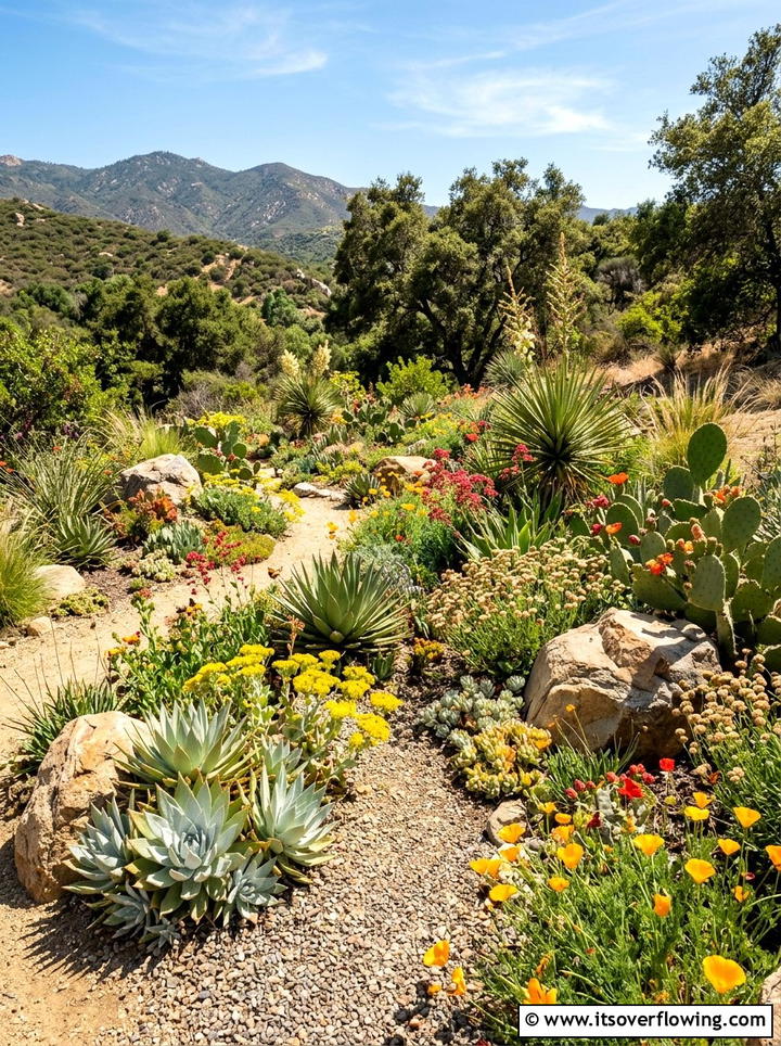 Native succulent garden - 25 garden design ideas with succulent beds