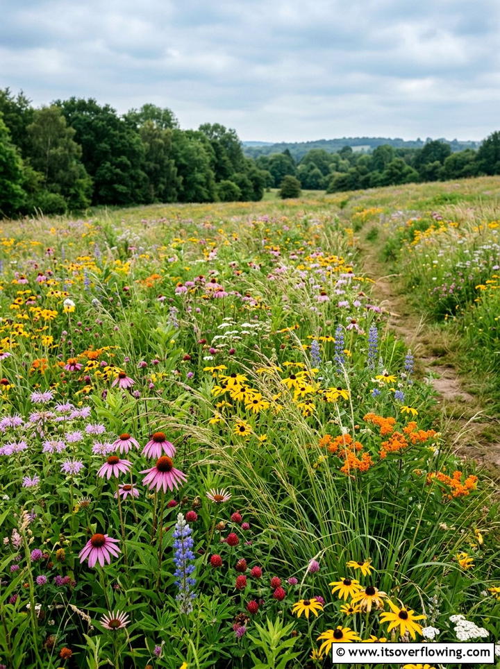 Native wildflower meadow - 25 creative garden ideas with hummingbird plants