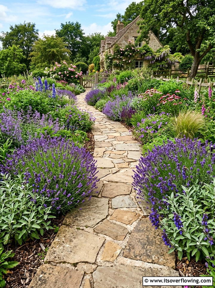 Natural Flagstone Walkway - 25 backyard ideas with stepping stones