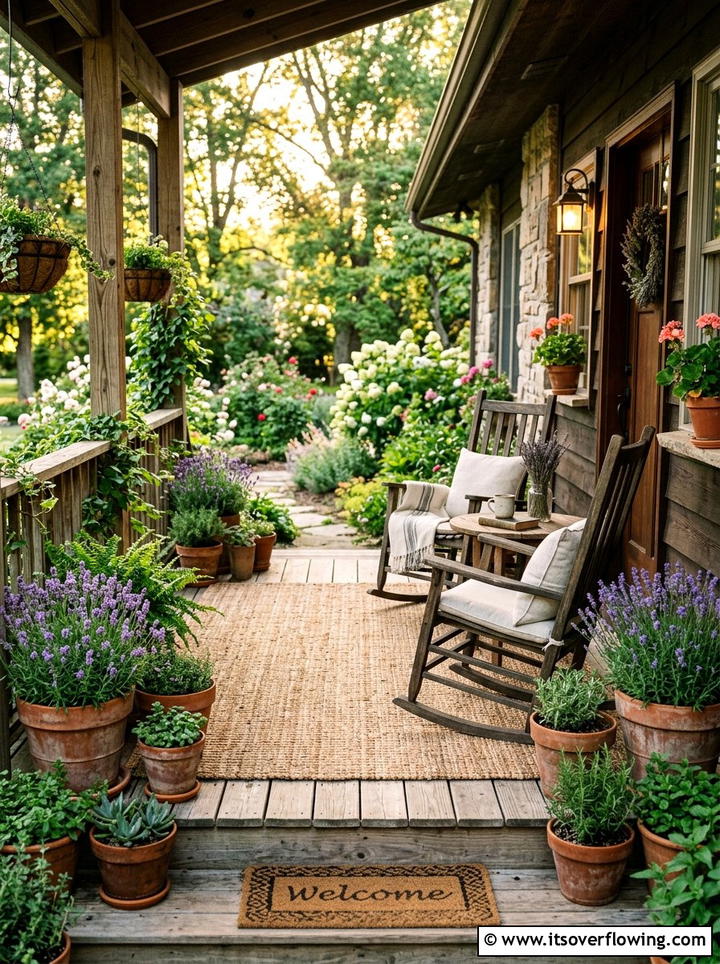Natural Jute Front Porch - 25 front porch ideas with outdoor rug