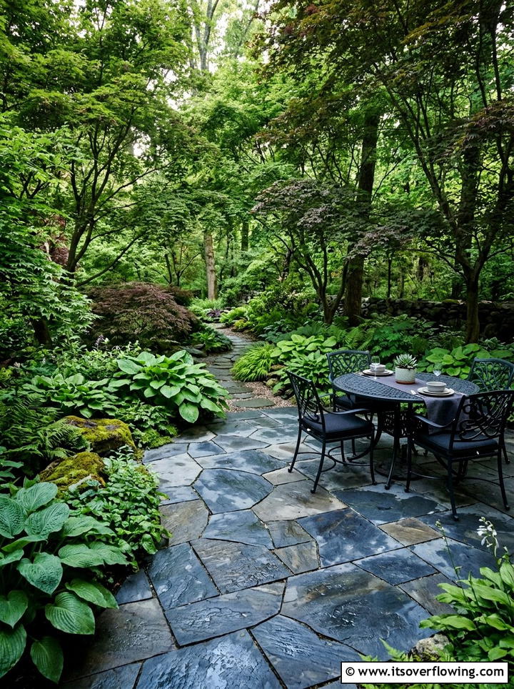 Natural Slate Paver - 25 garden ideas with pavers