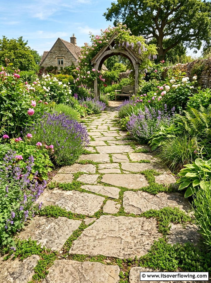 Natural Stone Path - 25 garden ideas for hot climate