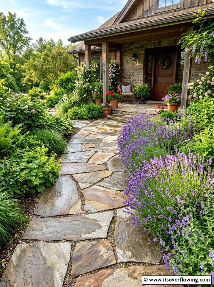 Natural Stone Pavers - 25 front porch ideas for hot climates