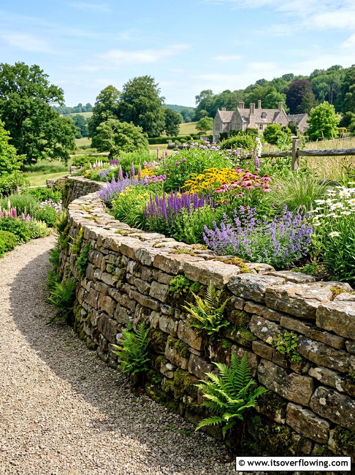 Natural Stone Retaining Wall - 25 garden design ideas for farmhouse landscapes