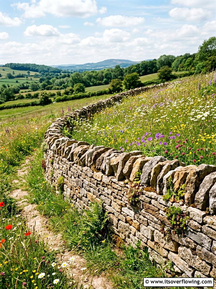 Natural Stone Wall - 25 garden design ideas for cottage gardens