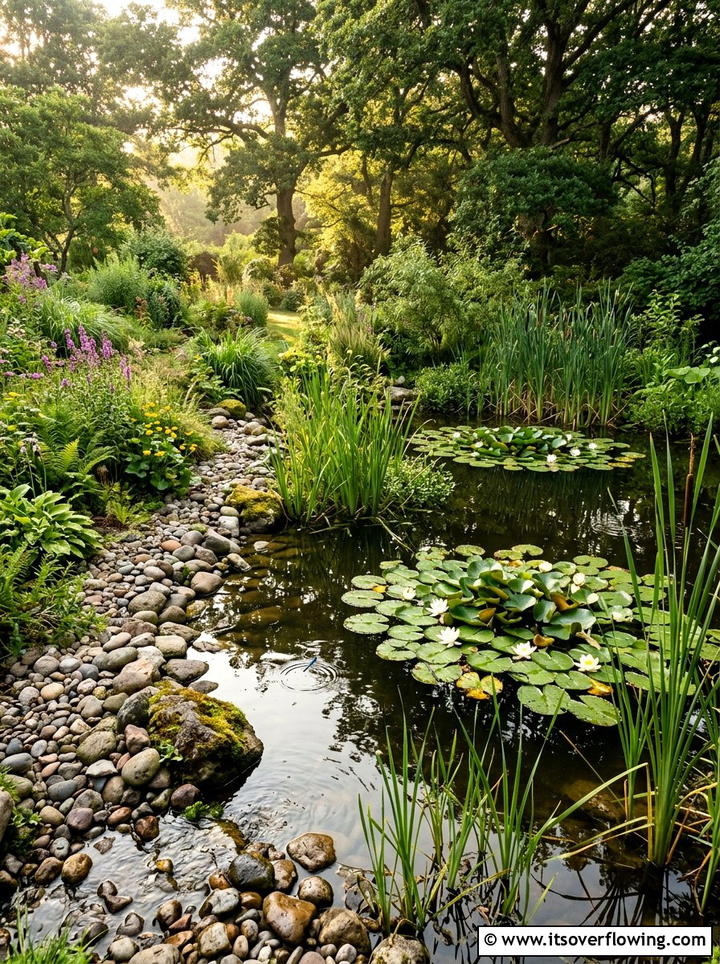 Natural Wildlife Pond - 25 backyard ideas with pond