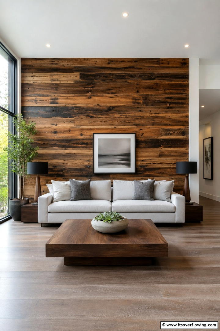 Natural Wood Accent Walls - 50 Fall Decor Trends 2025 to Inspire Seasonal Style