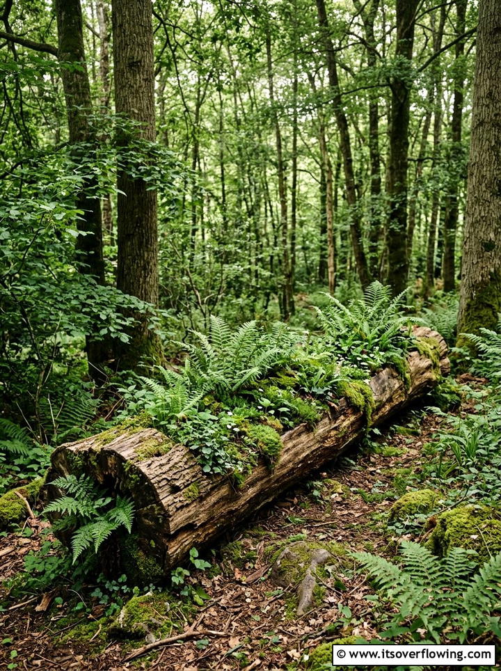 Natural hollow log garden - 25 creative garden ideas with unusual planters