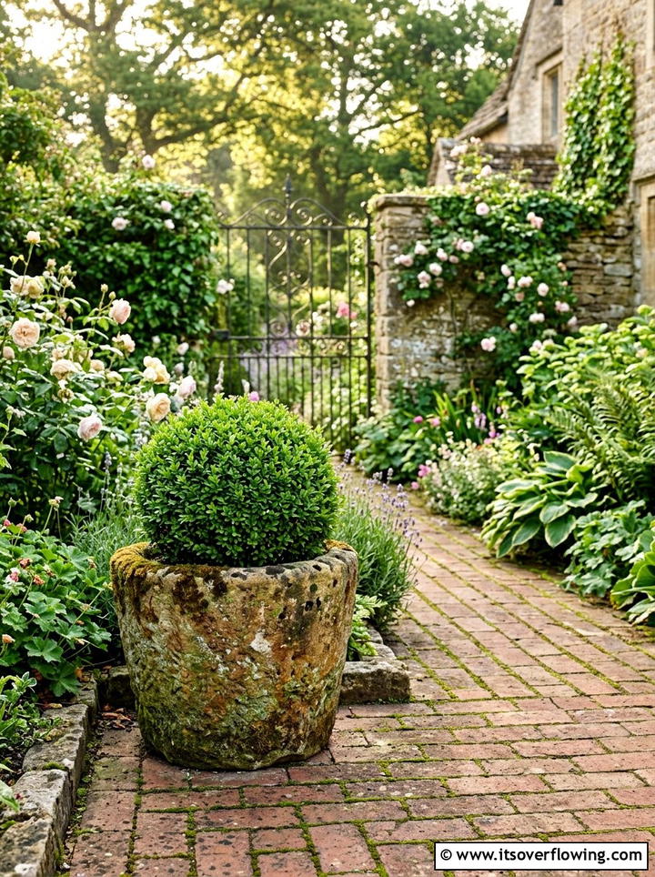 Natural stone look pot - 25 garden ideas with hypertufa planters