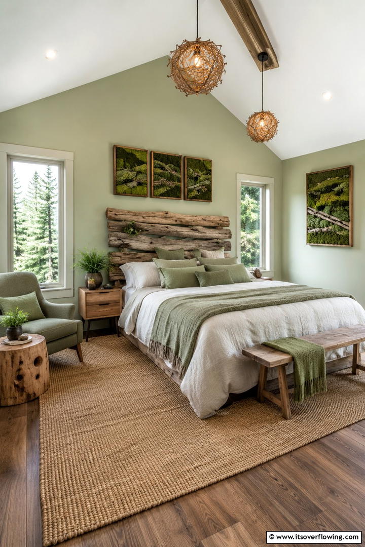 Nature Inspired Sage Green Decor - 30 Sage Green Bedroom Ideas for Serene Modern Spaces