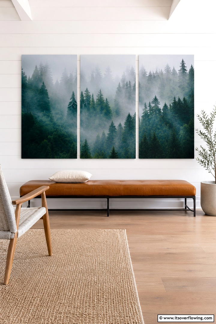 Nature Inspired Wall Art - 30 Rustic Interior Design Ideas for Cozy Living Spaces