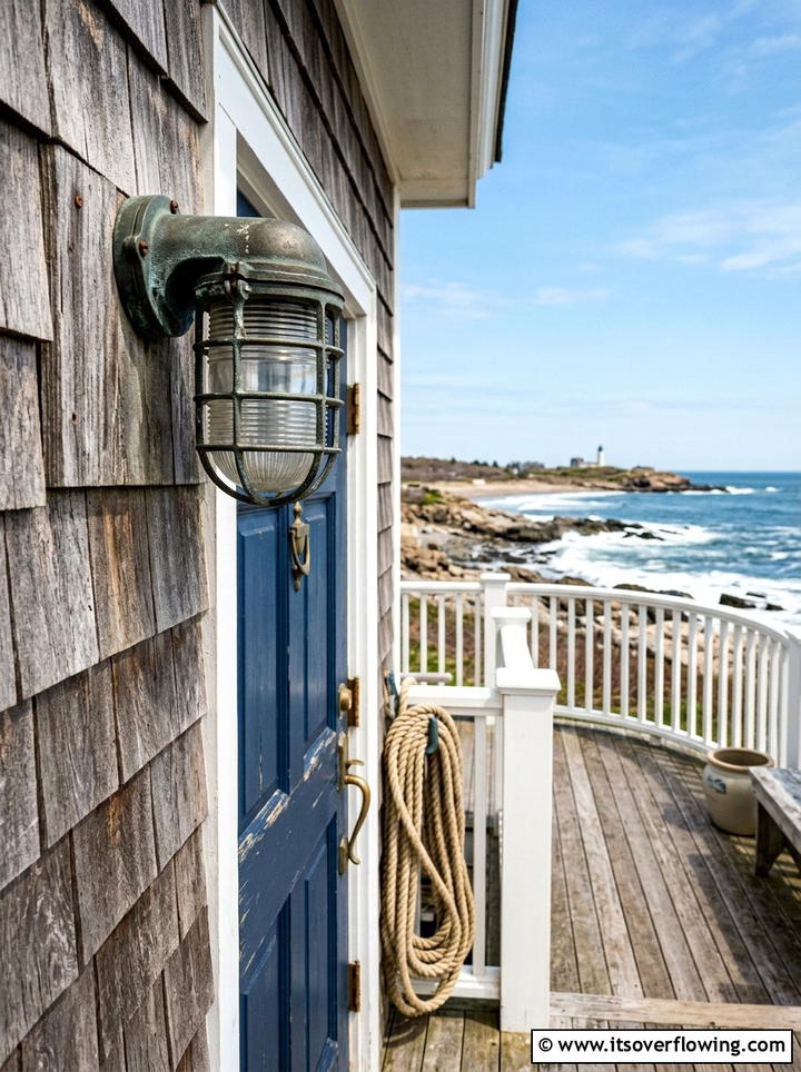 Nautical bulkhead light - 25 front porch ideas with sconces