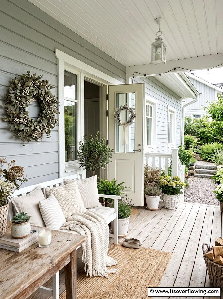 Neutral Porch Decor - 25 front porch decor ideas for winter