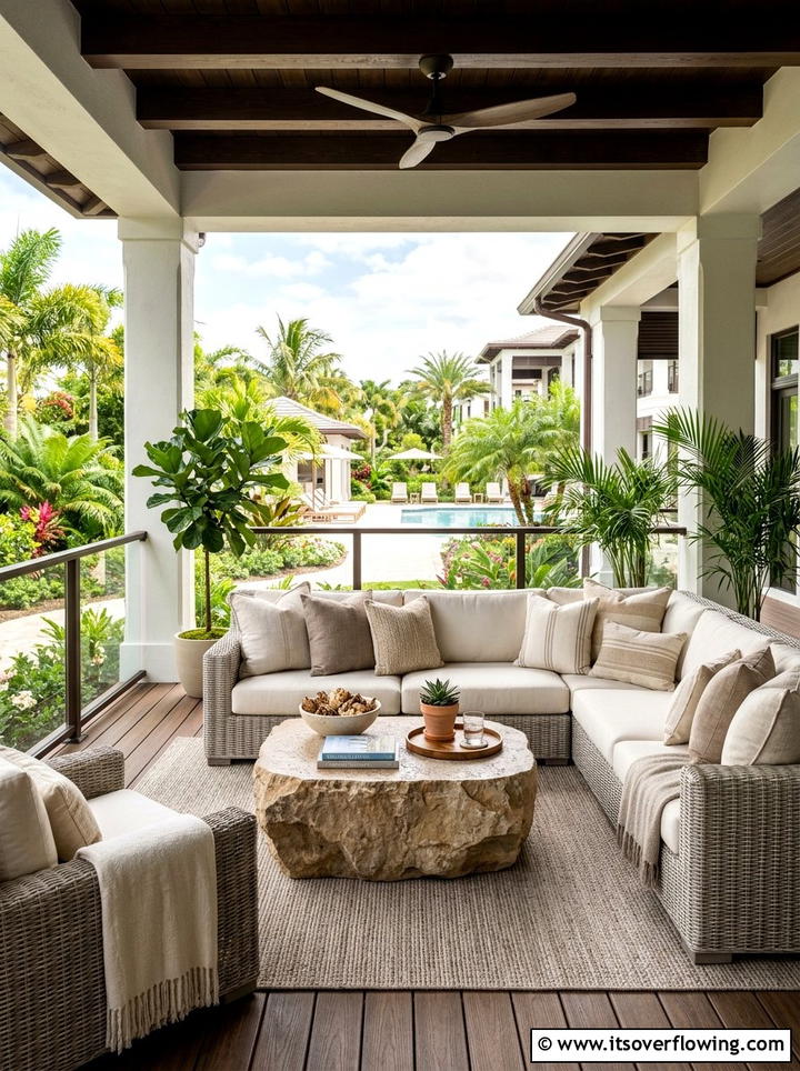 Neutral Porch Seating Area - 25 front porch ideas with neutral decor