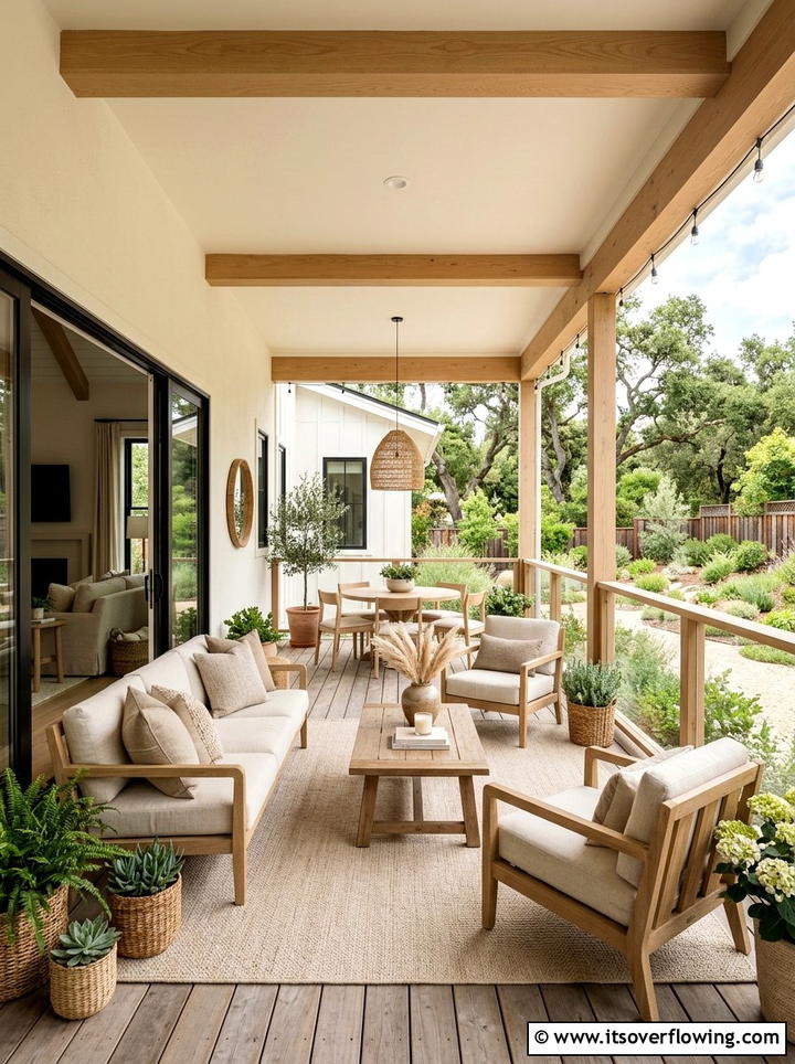 Neutral Rustic Porch - 25 front porch ideas with rustic style