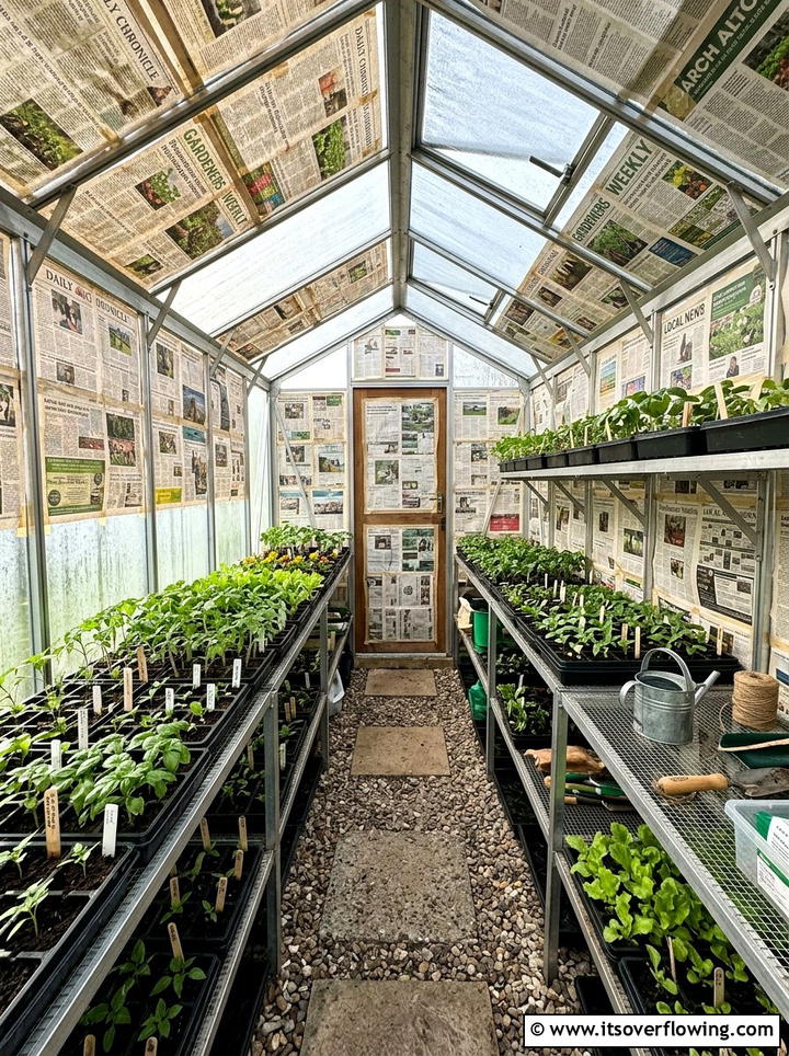 Newspaper Greenhouse Insulation - 25 recycled garden ideas with old newspapers