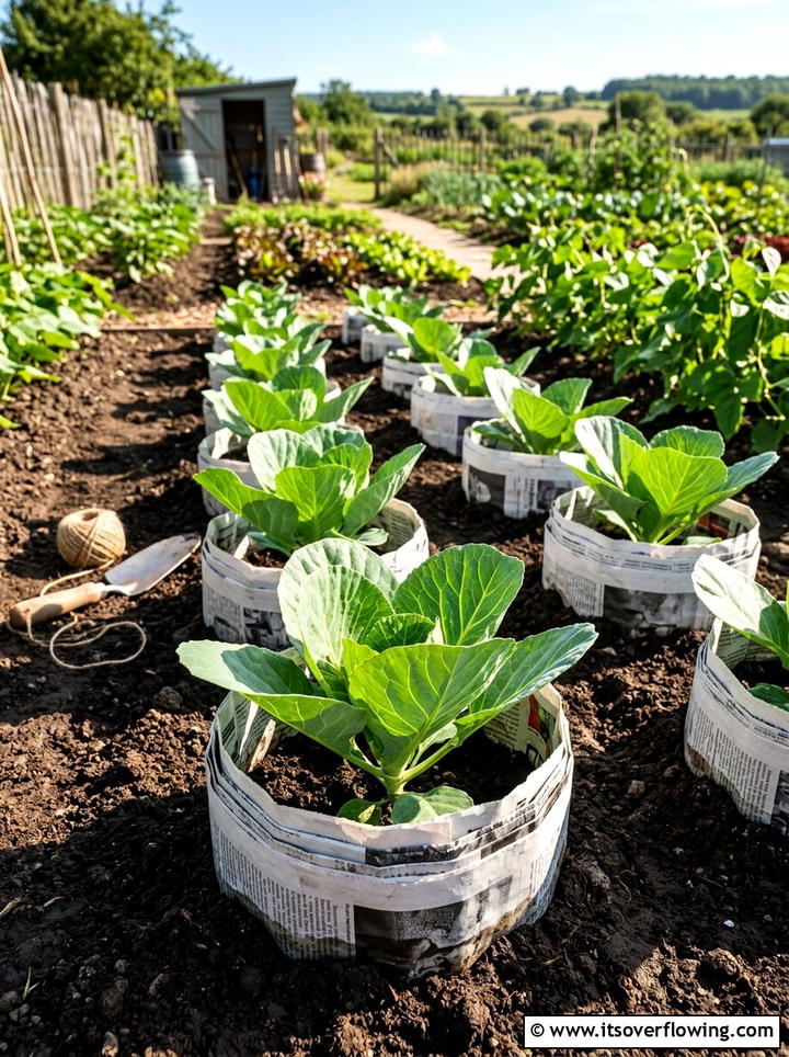 Newspaper Organic Pest Deterrent - 25 recycled garden ideas with old newspapers